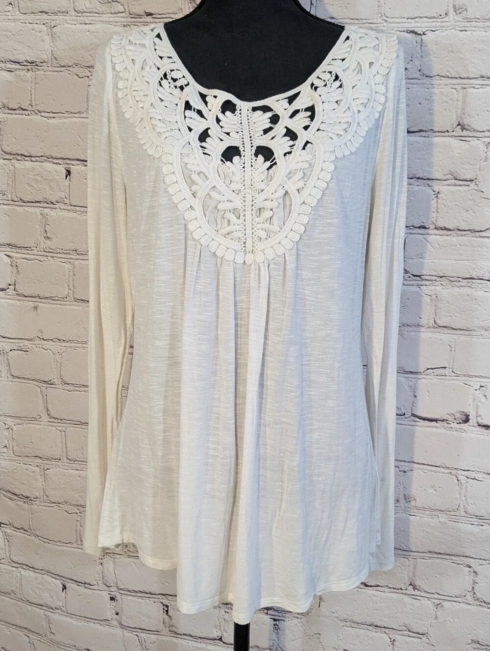 anthropologie | Meadow Rue • White Long Sleeve Shirt